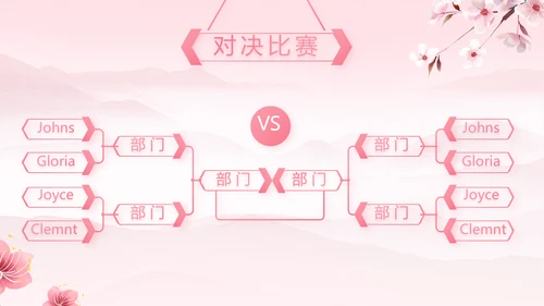 粉色中国风妇女主任述职报告动态PPT模板