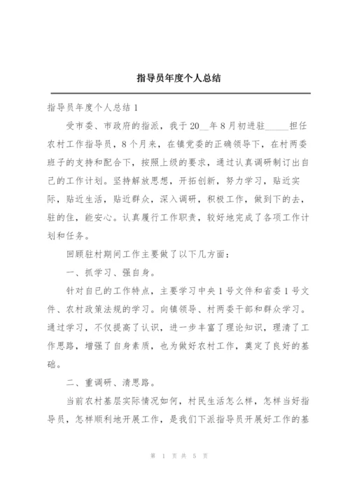 指导员年度个人总结.docx