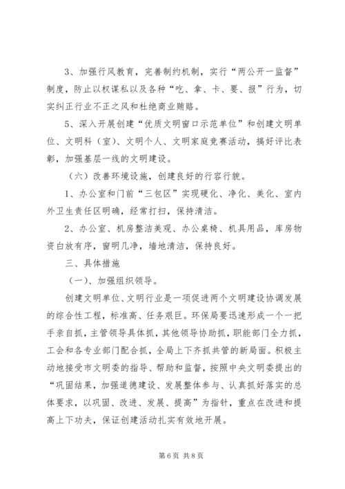 市环境保护局精神文明建设工作规划.docx