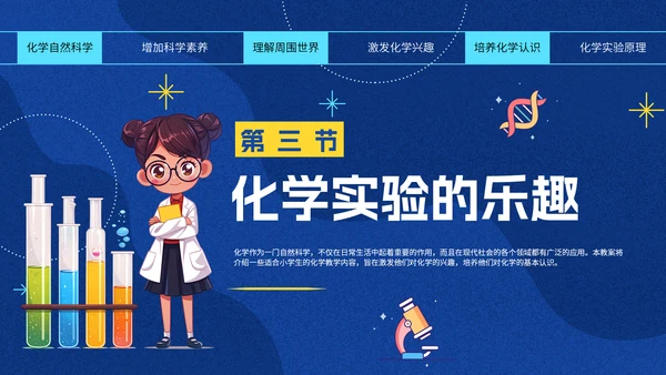 有趣的化学课化学实验课件通用PPT模板