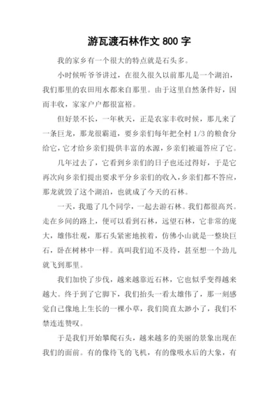 游瓦渡石林作文800字.docx