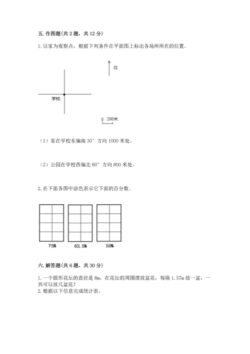 人教版六年级上册数学期末检测卷完整.docx