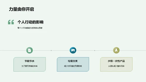 环保行动：我们的生存之道