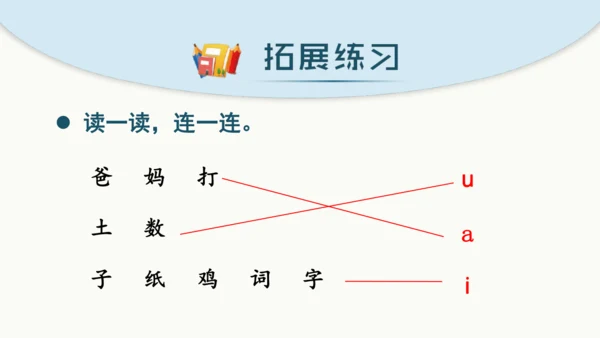 统编版语文一上第二、三单元 复习课件