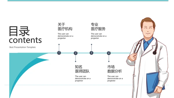2021年欧美创意设计医疗医学医生工作总结医院宣传PPT模板