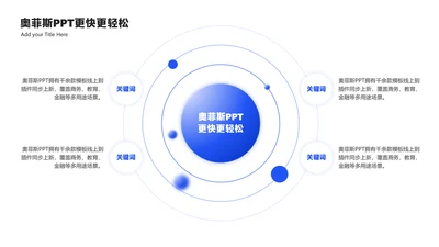 简约风总分关系4项PPT单页
