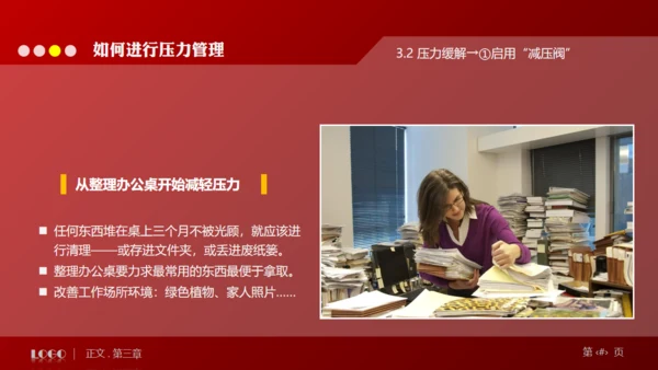 缓解压力培训管理通用PPT模板