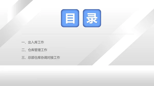 白色扁平风仓库管理工作总结PPT模板