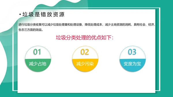 垃圾分类桶PPT模板