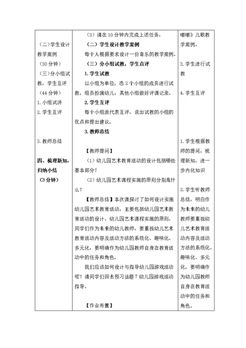 《如何设计方案实施幼儿园艺术教育活动》教案