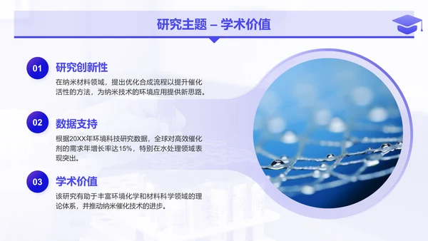 紫色简约风化学专业论文开题答辩报告PPT模板