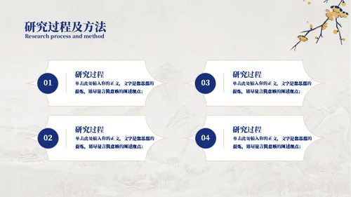 工笔花鸟画中国风毕业论文答辩通用PPT模板