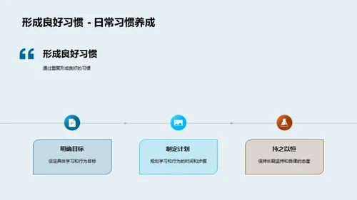 习惯铸就学霸