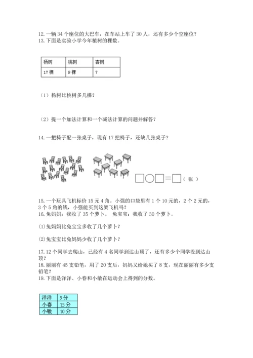 一年级下册数学解决问题100道【考点梳理】.docx