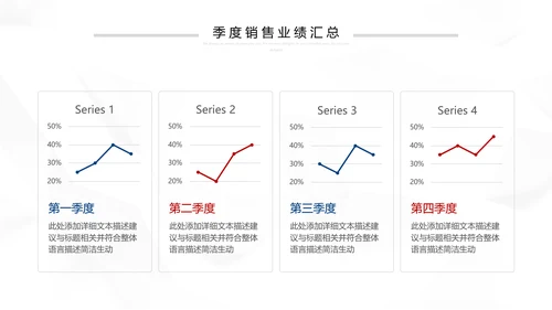 2021红蓝简约2021市场部年终总结新年计划述职报告PPT