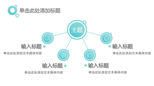 中绿色简约工作汇报PPT模板