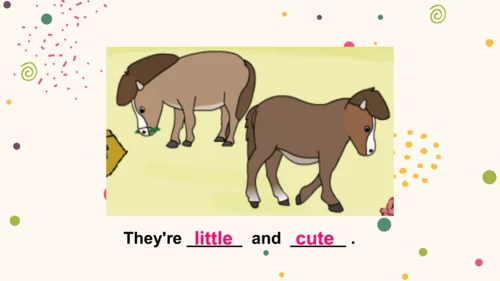 外研版(一起)一下Module6 Unit2 They're little and cute.精选备
