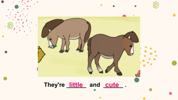 外研版(一起)一下Module6 Unit2 They're little and cute.精选备
