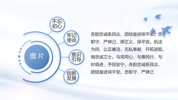 蓝色大气公安警察工作总结汇报动态PPT模板