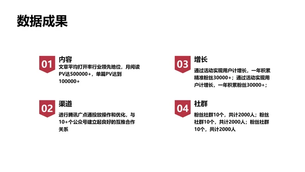 欧美简约商务风年度工作总结汇报