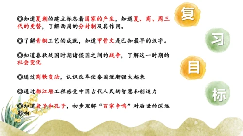 第二单元 夏商周时期：早期国家与社会变革 单元复习课件