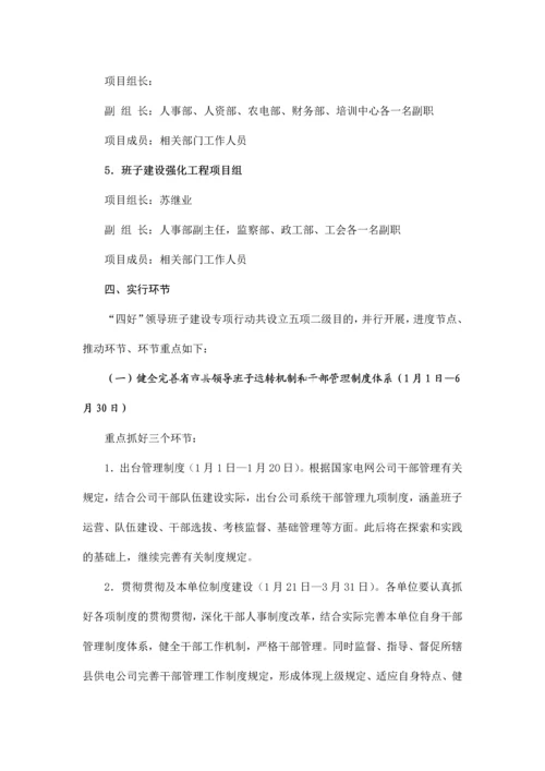 四好领导班子建设专项行动方案.docx