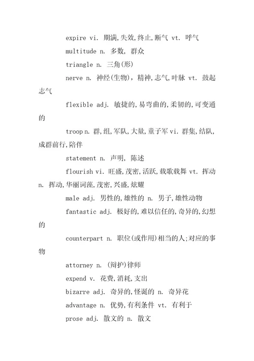 2024年最新的考研英语重点单词分享