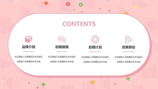 甜品美食招商计划书通用PPT模板