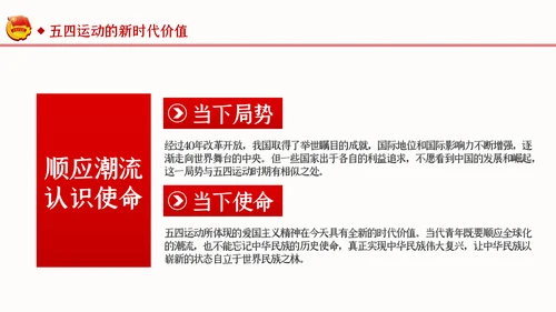 纪念五四运动101周年弘扬五四精神PPT团课PPT