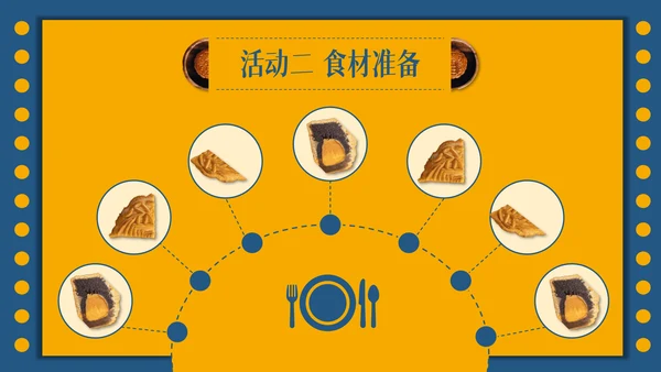 中秋节教你自已制制作月饼的方法通用PPT模板