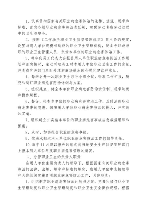 用人单位职业卫生管理制度及操作规程编制要点和范例.docx