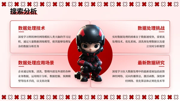 红色3D潮流风产品介绍PPT模板