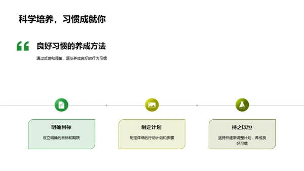 习惯塑造人生