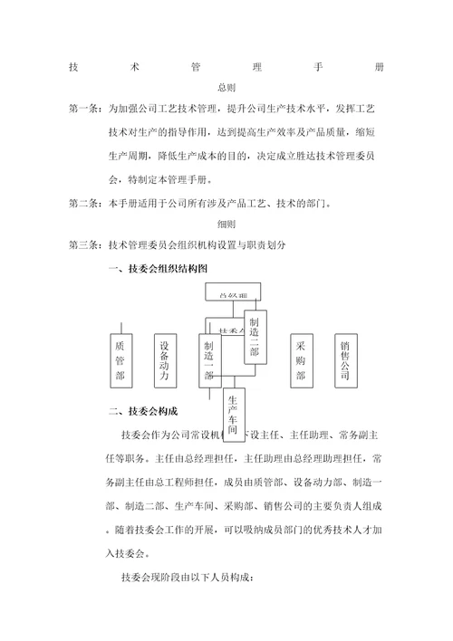 技术管理手册