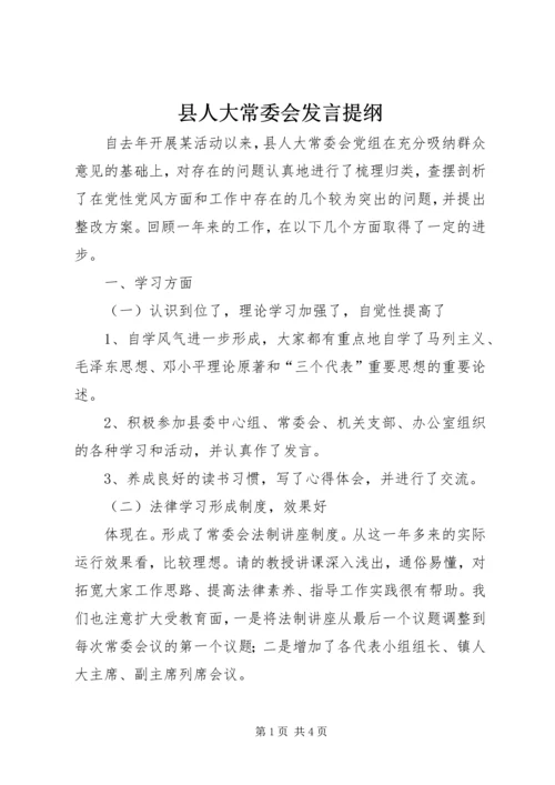 县人大常委会发言提纲.docx