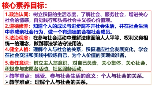 【新课标】1.1 我与社会（26张ppt）【2024年秋新教材】2024-2025学年度八年级道德与