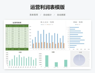 运营利润表模版