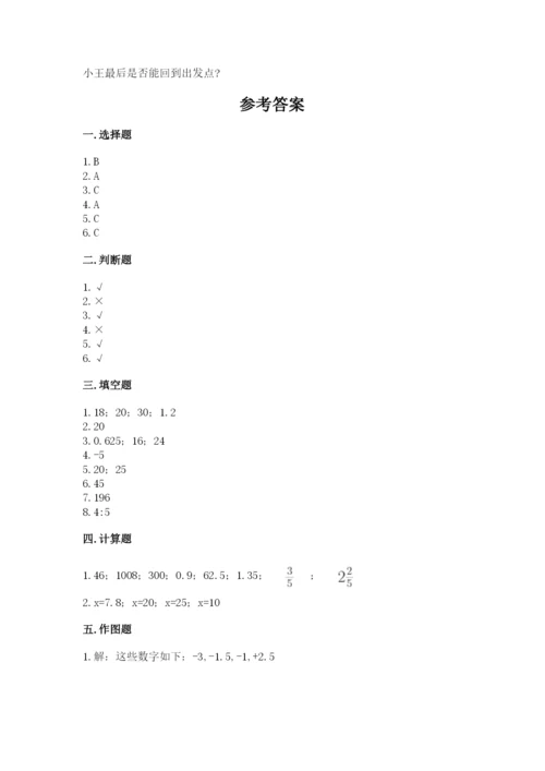 人教版六年级下册数学期末测试卷精品（完整版）.docx