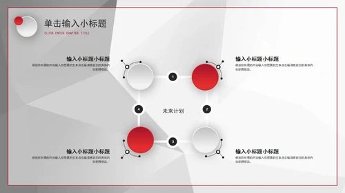 红色简约风述职报告PPT模板