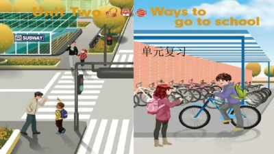 Unit 2 Ways to go to school 单元复习  课件(共40张PPT)