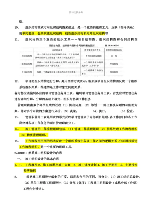 二级建造师考试施工管理重点整理.docx