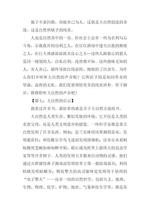 大自然的启示作文.docx