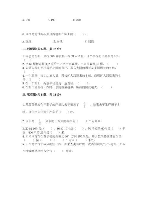 小学六年级数学上册期末卷含完整答案【历年真题】.docx