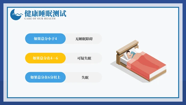 从健康睡眠开始健康知识ppt模板