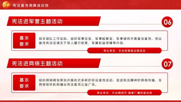 国家宪法日全国法制宣传日宪法宣传周工作方案PPT