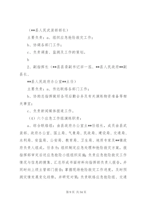 地质灾害事故应急演练方案.docx