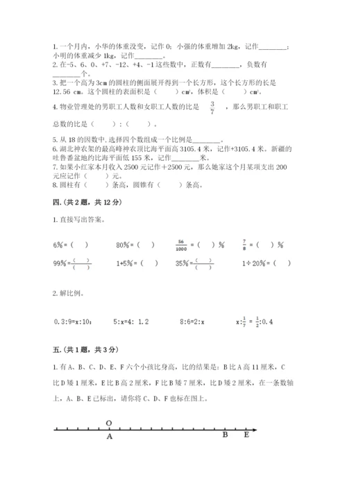 小学六年级数学摸底考试题带答案ab卷.docx