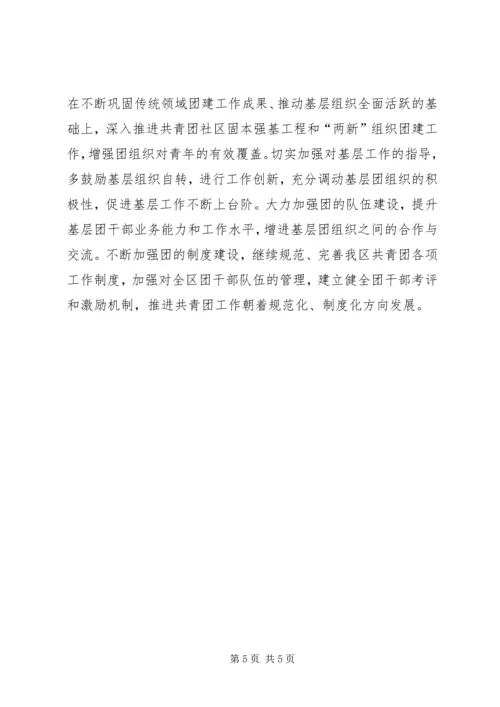 团区委经济社会形势分析会汇报材料.docx