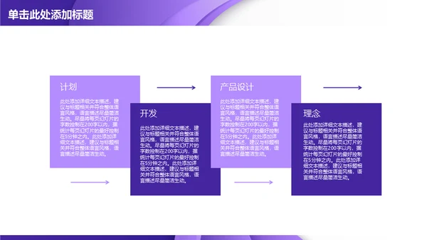 紫色质感立体商务通用PPT