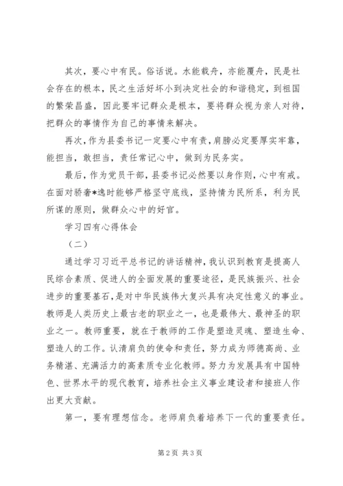 学习四有心得体会.docx